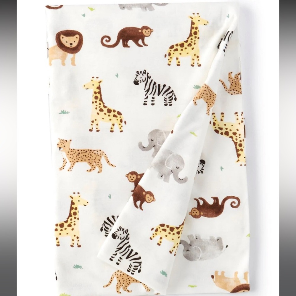 Starting Out Jungle Animal Swaddle Blanket